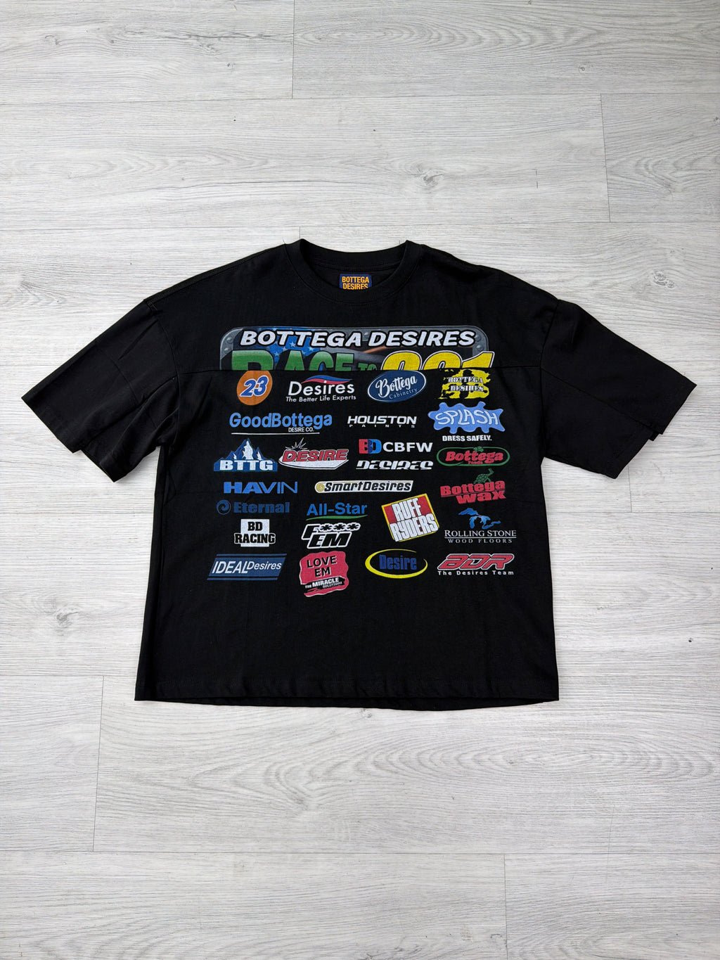 Bottega Desires Racer Black tee