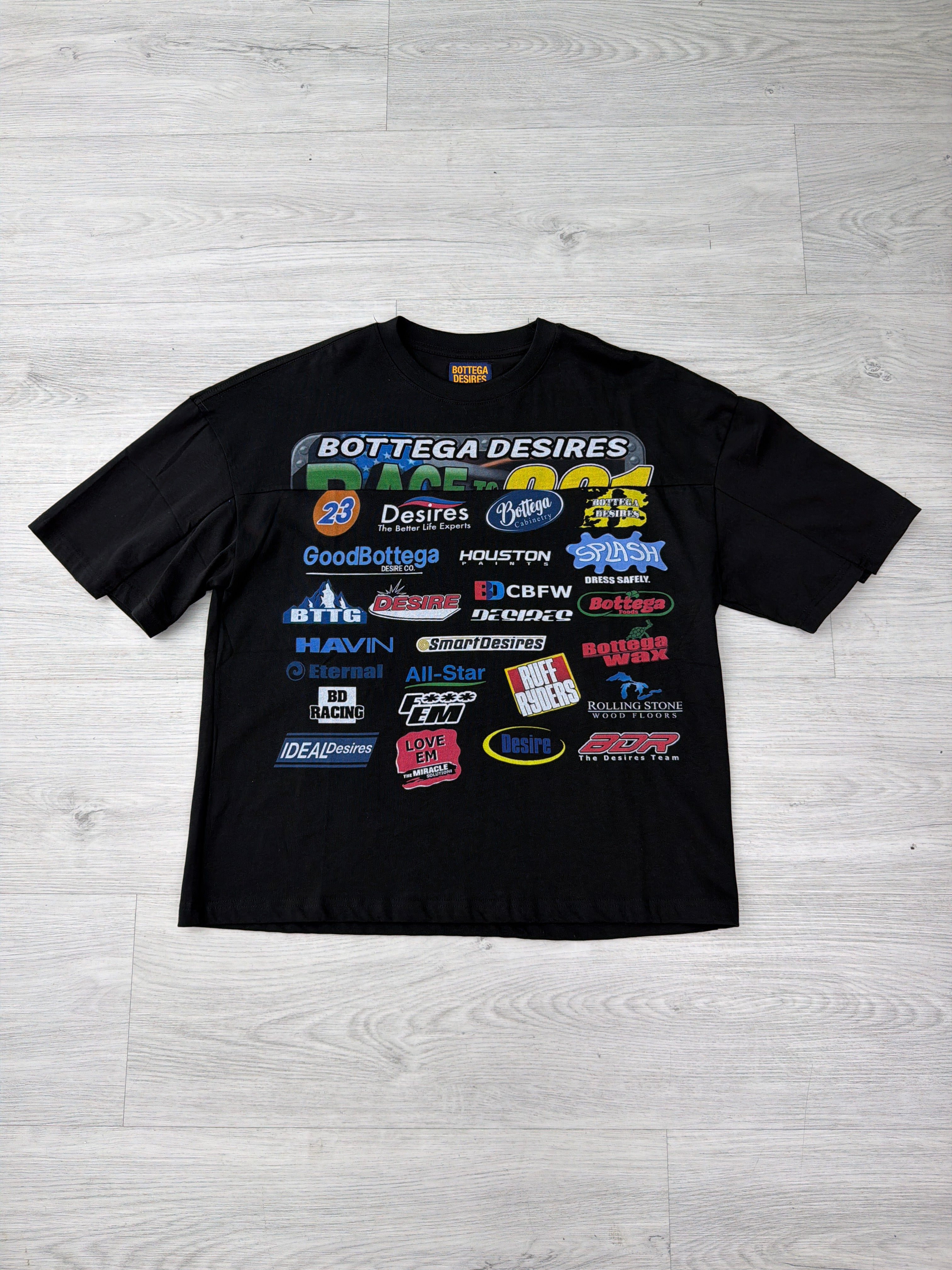 Bottega Desires Racer Black tee