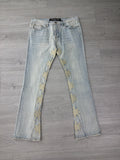 Lost shadows blue bone studded jeans