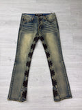 Lost shadows dirty blue black jeans