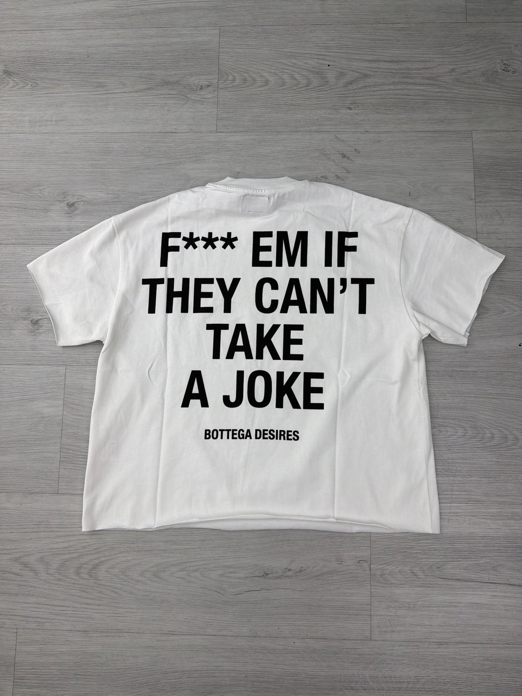Bottega Desires white fuck em tee