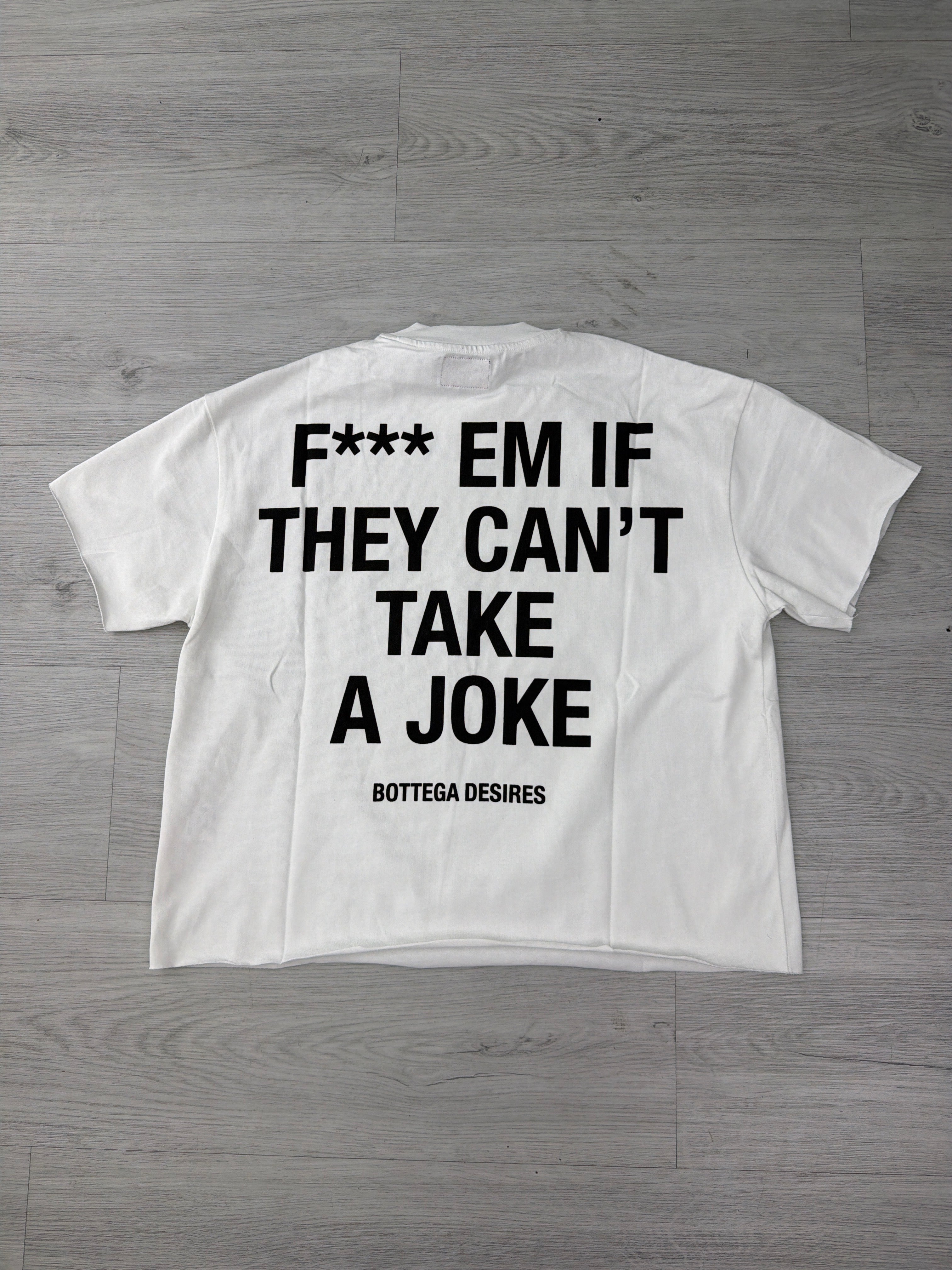 Bottega Desires white fuck em tee
