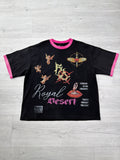 Royal Desert black and pink tee