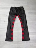 Lost shadows black and red wax jeans