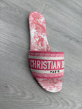 Dior Women Flat Sandals Pink