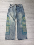 Who Decides War Cowboy Light Wash, Neon & Blue Jeans