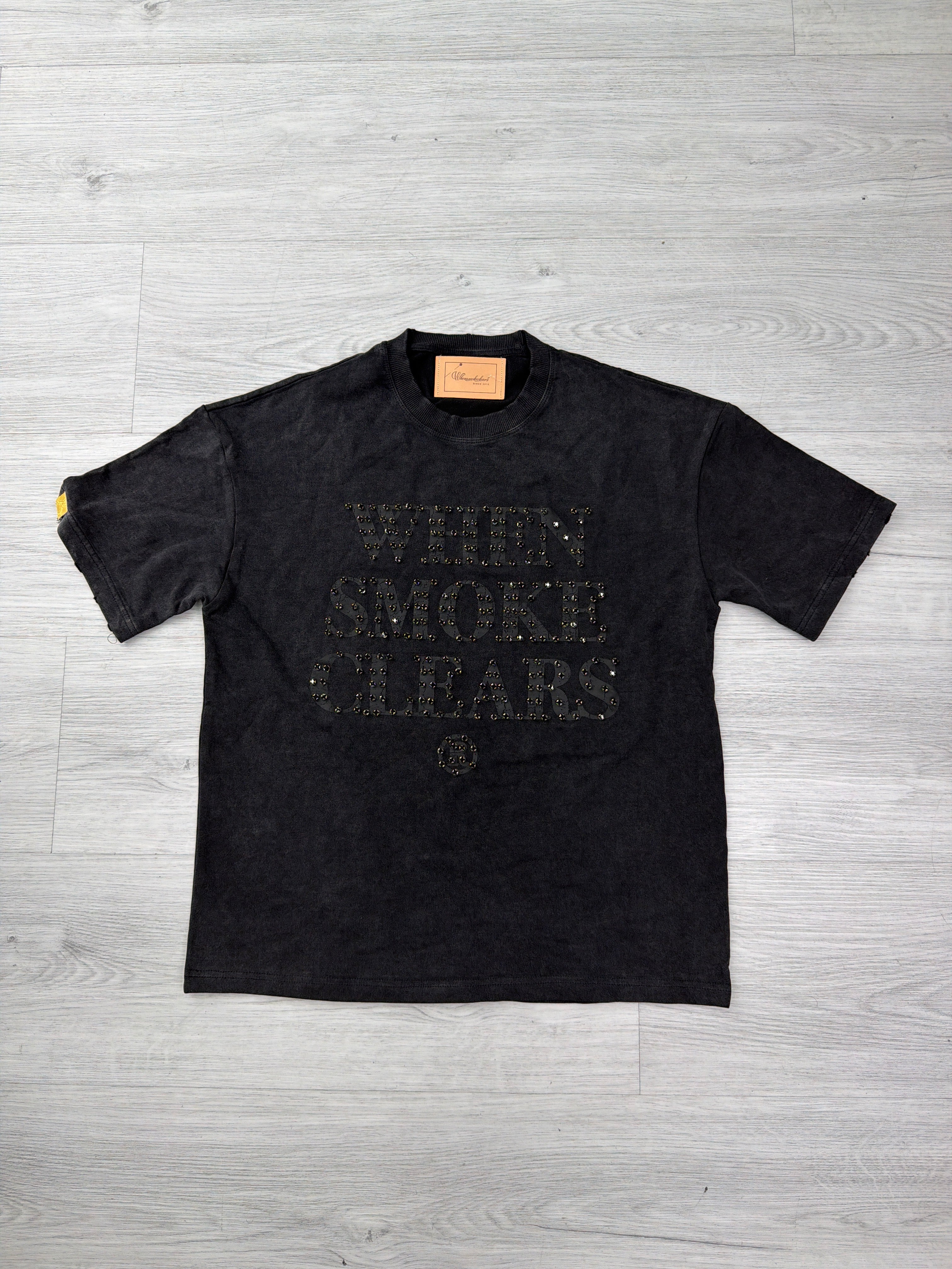When smoke Clears Black / Black tee