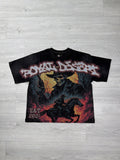 Royal Desert black skelton cowboy tee