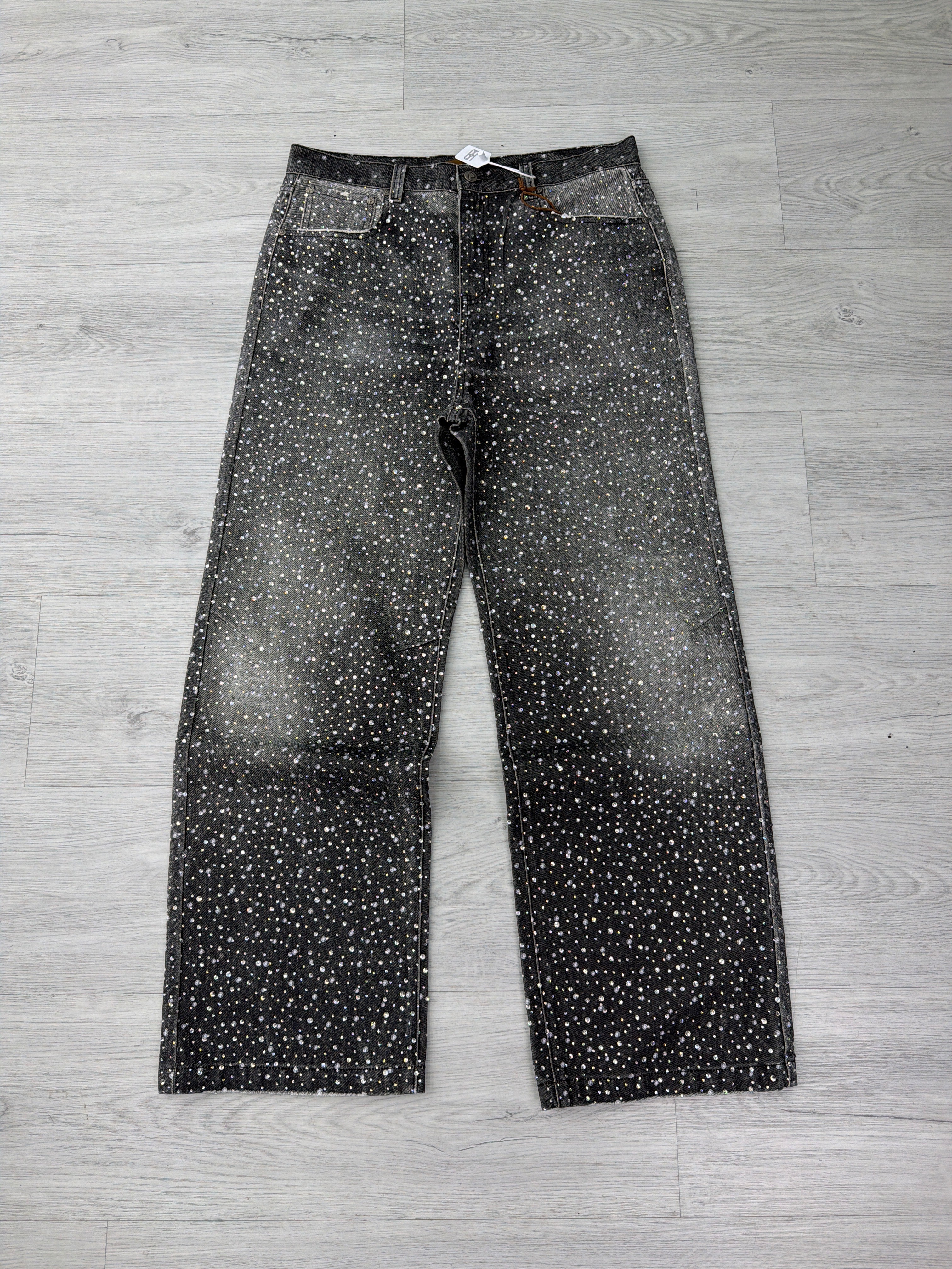 Birth of Royal Child 'Diamond Boro' Black Jeans