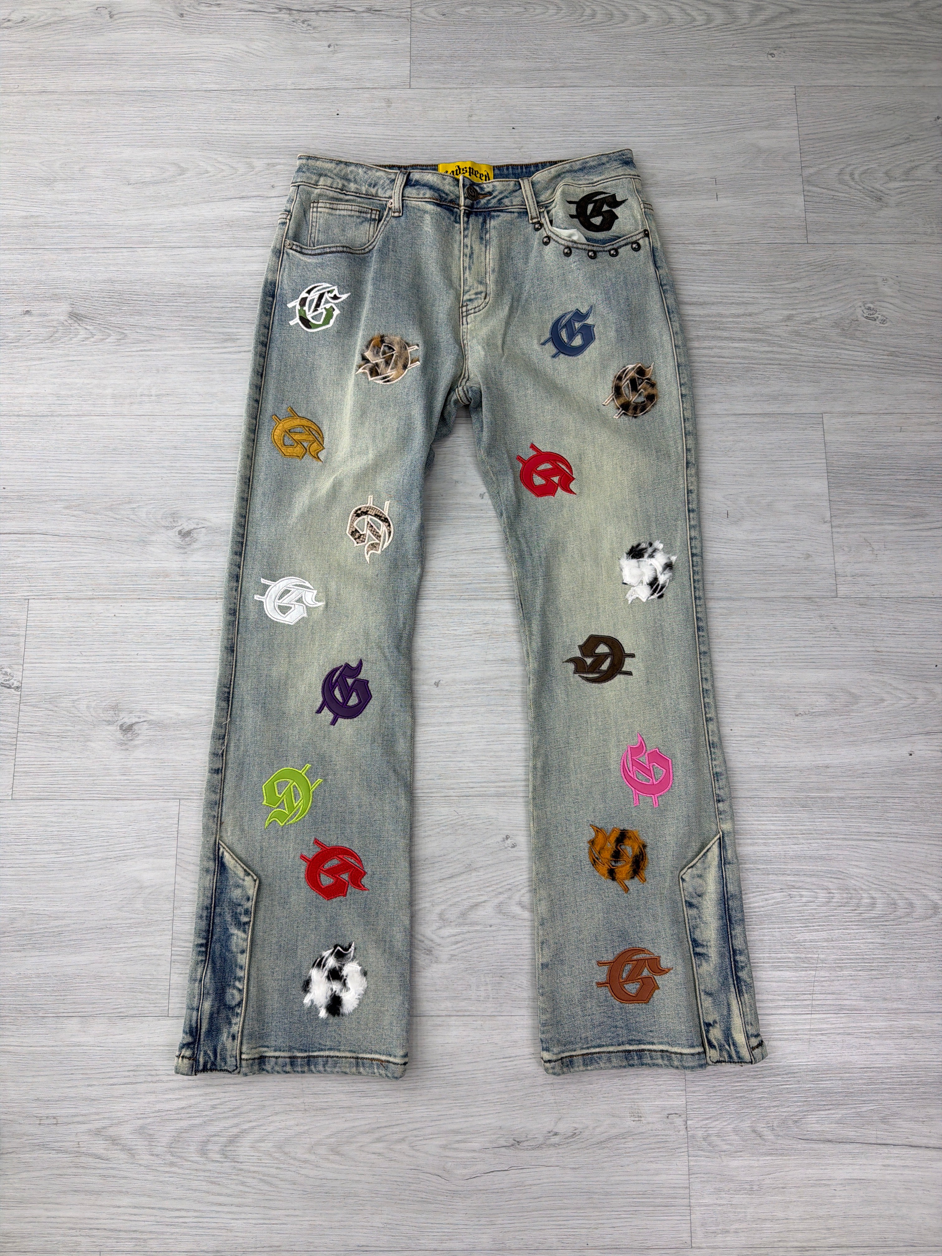 Godspeed 'Infinity Denim' Blue & Multicolor Wash Jeans