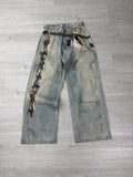 Grailz jeans light wash key chain illusuion jeans