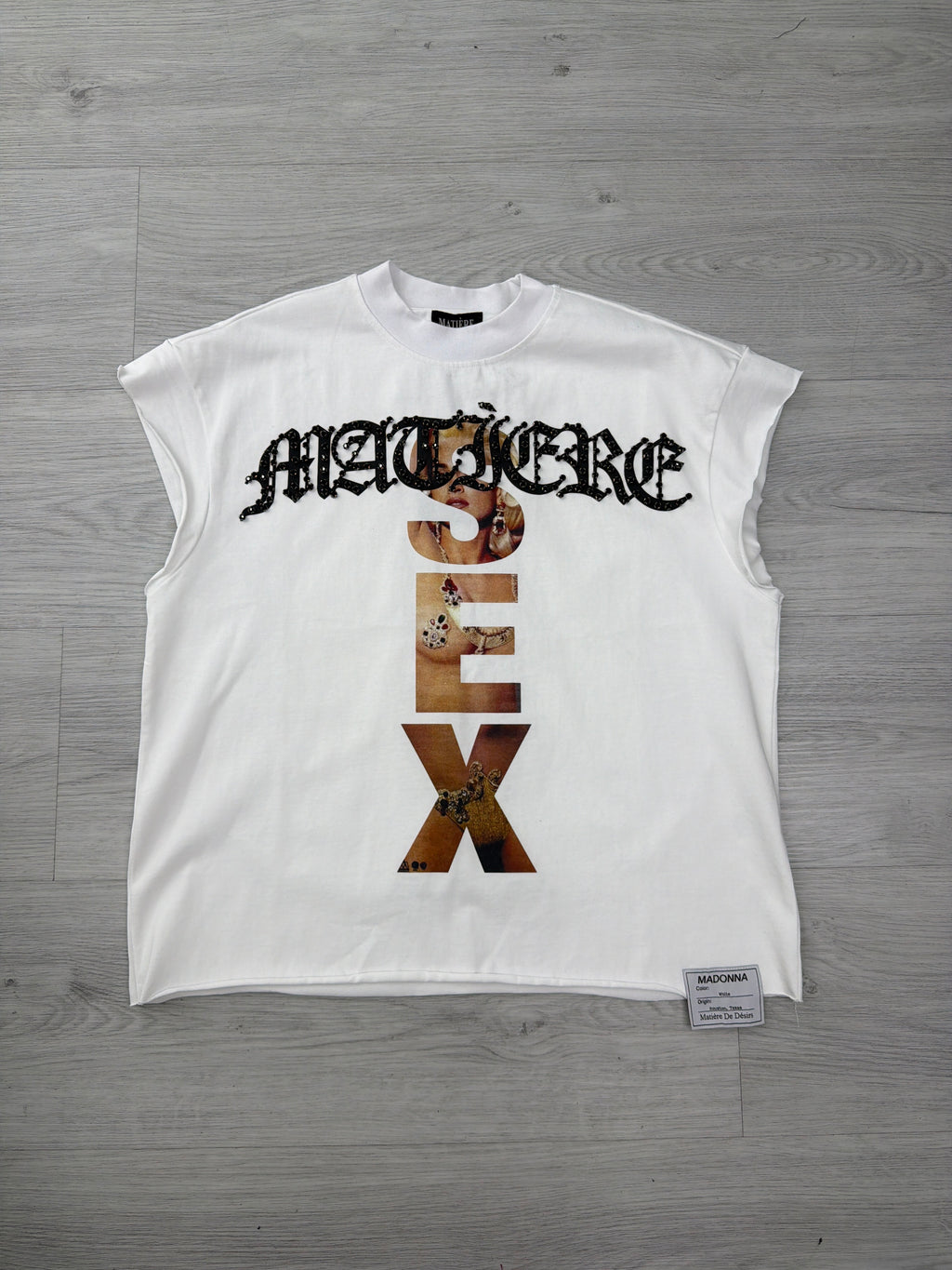 Matiere De Desirs madonna white sleevless shirt