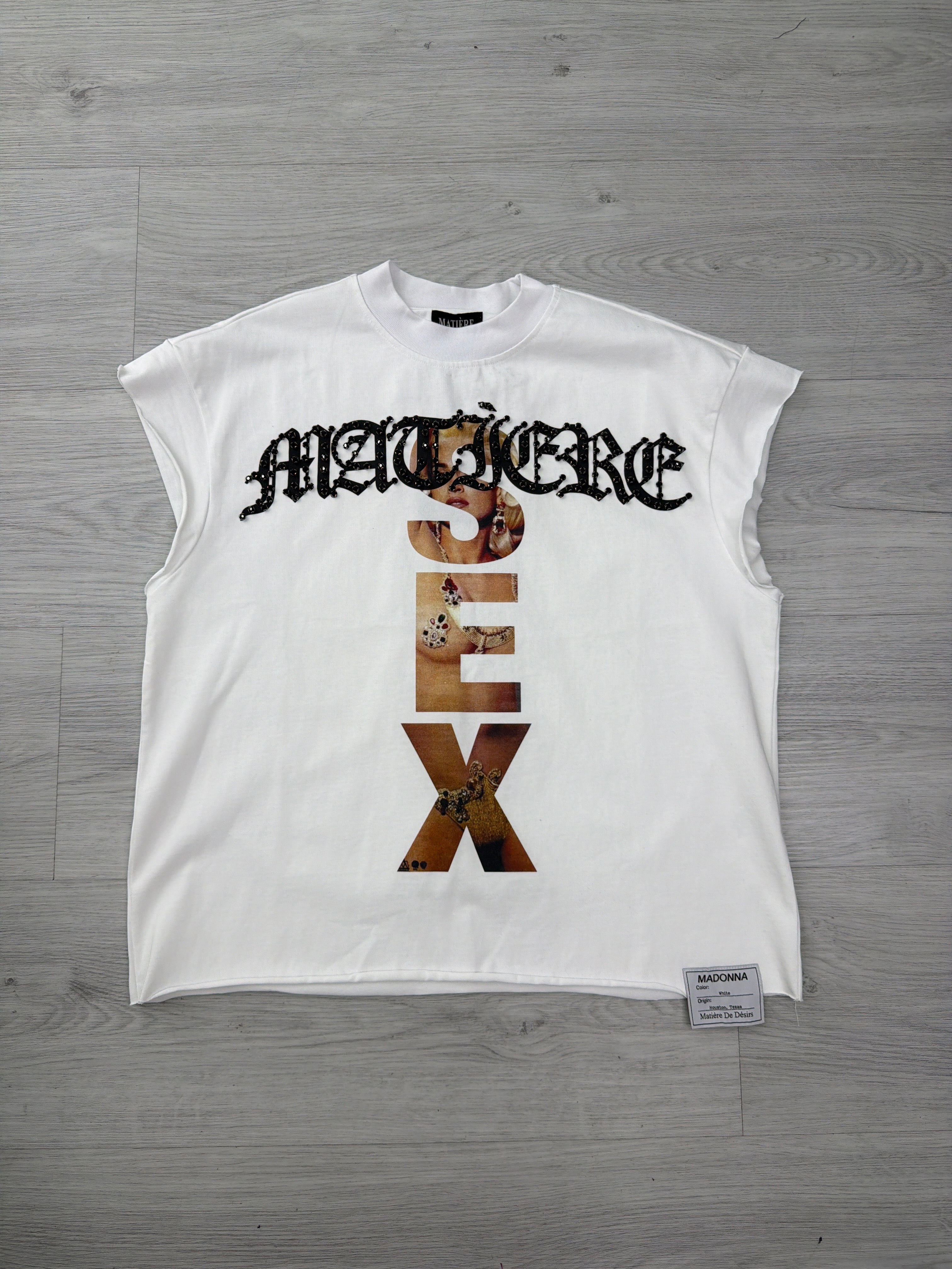 Matiere De Desirs madonna white sleevless shirt