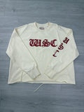 when smoke clears mellow yellow / white longsleeve tee
