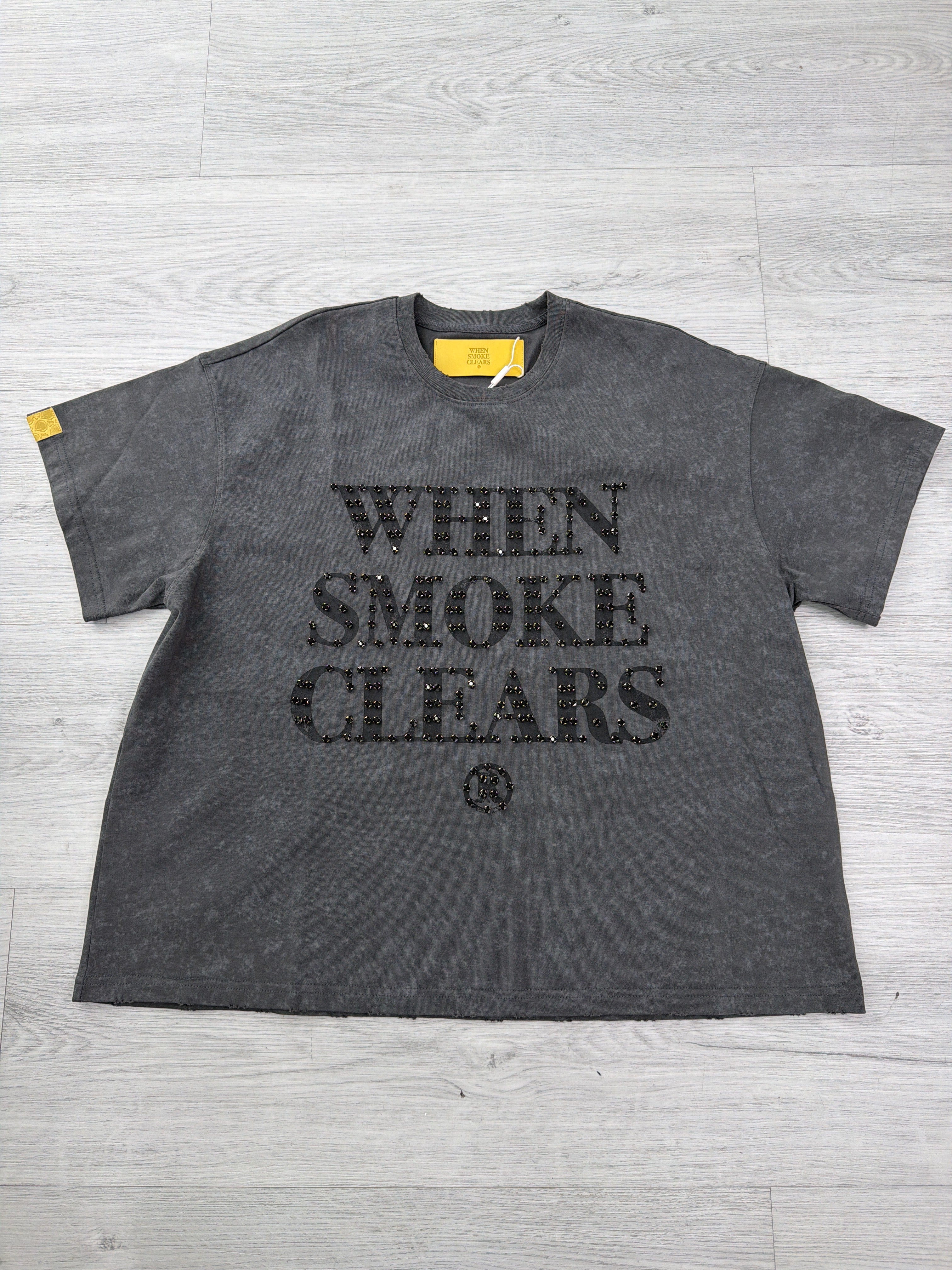 When smoke Clears Space / Black Tee