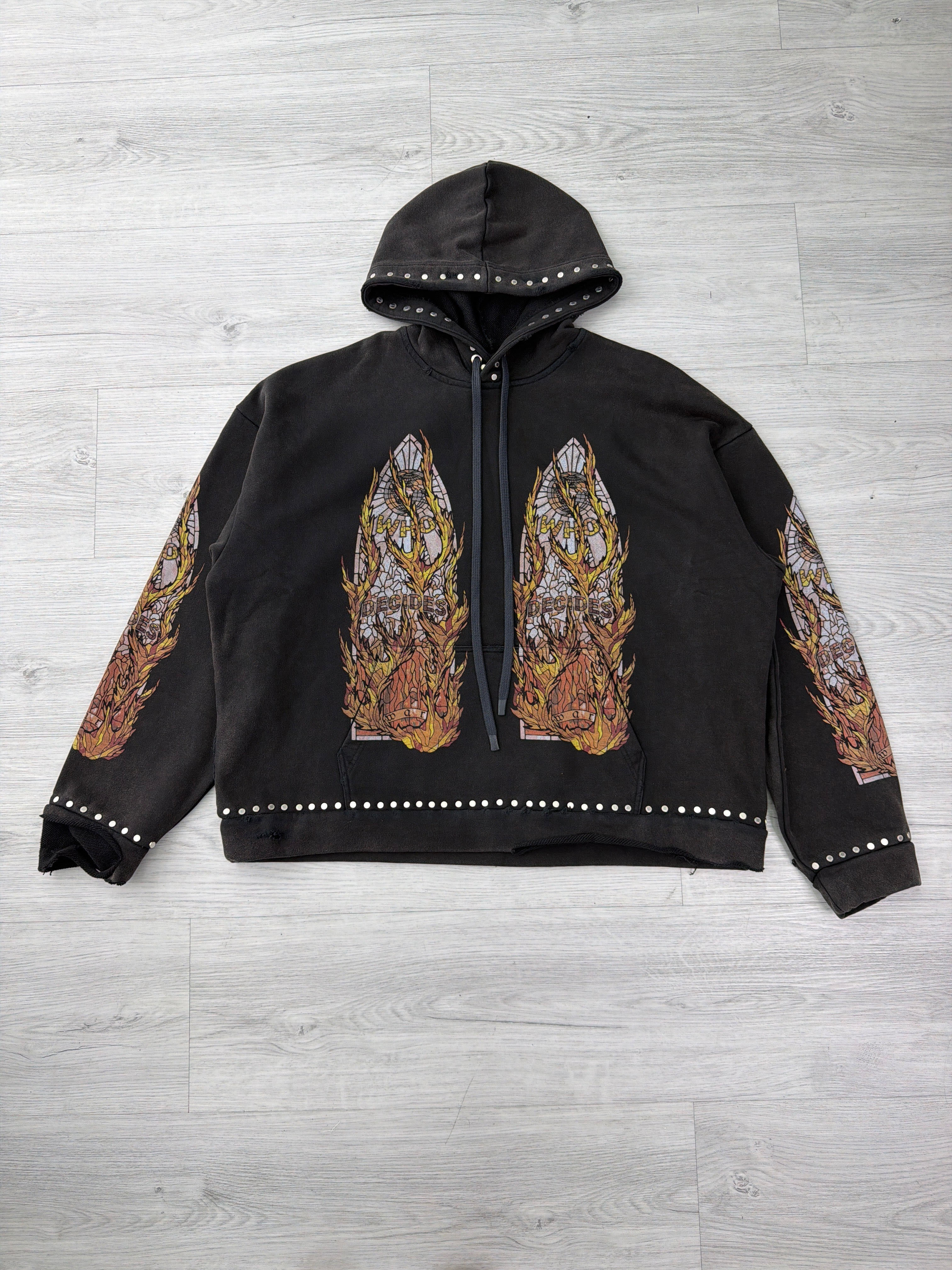 Who Decides War Hardware Hooded Pullover