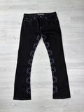 Lost shadows black and purple outline jeans