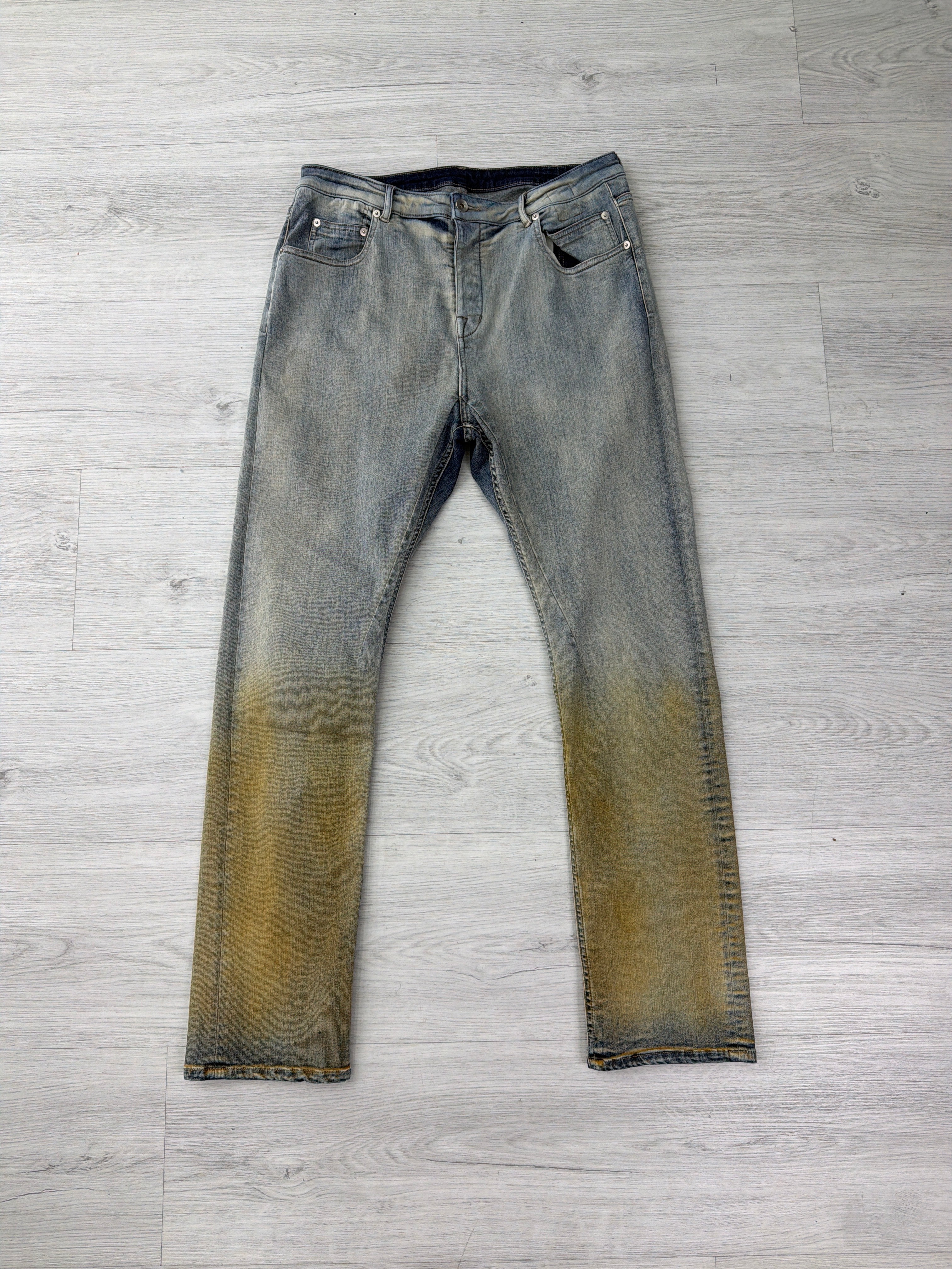 Rick owens blue/yellow jeans