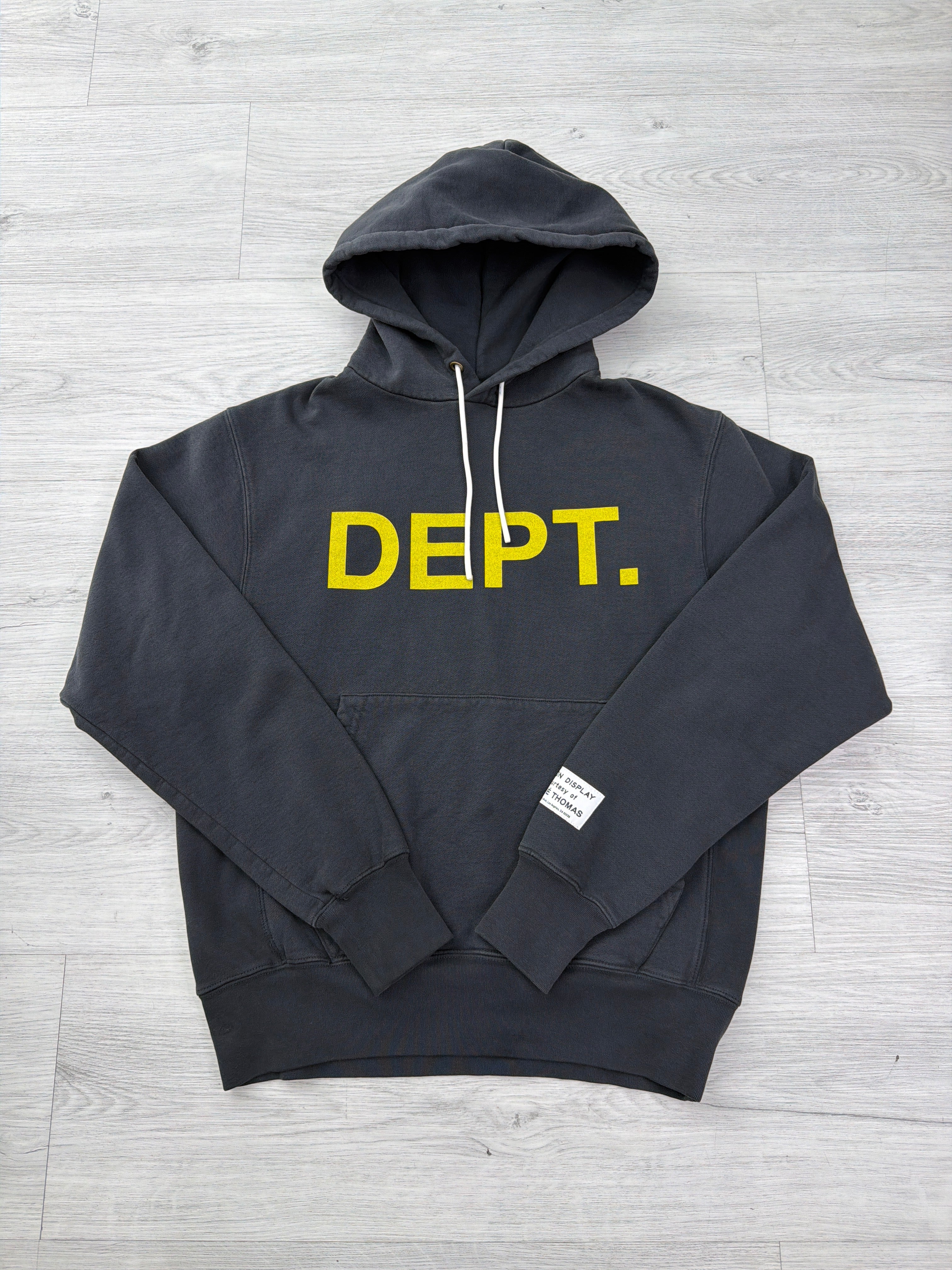 Gallery Dept hoodie black and yellow