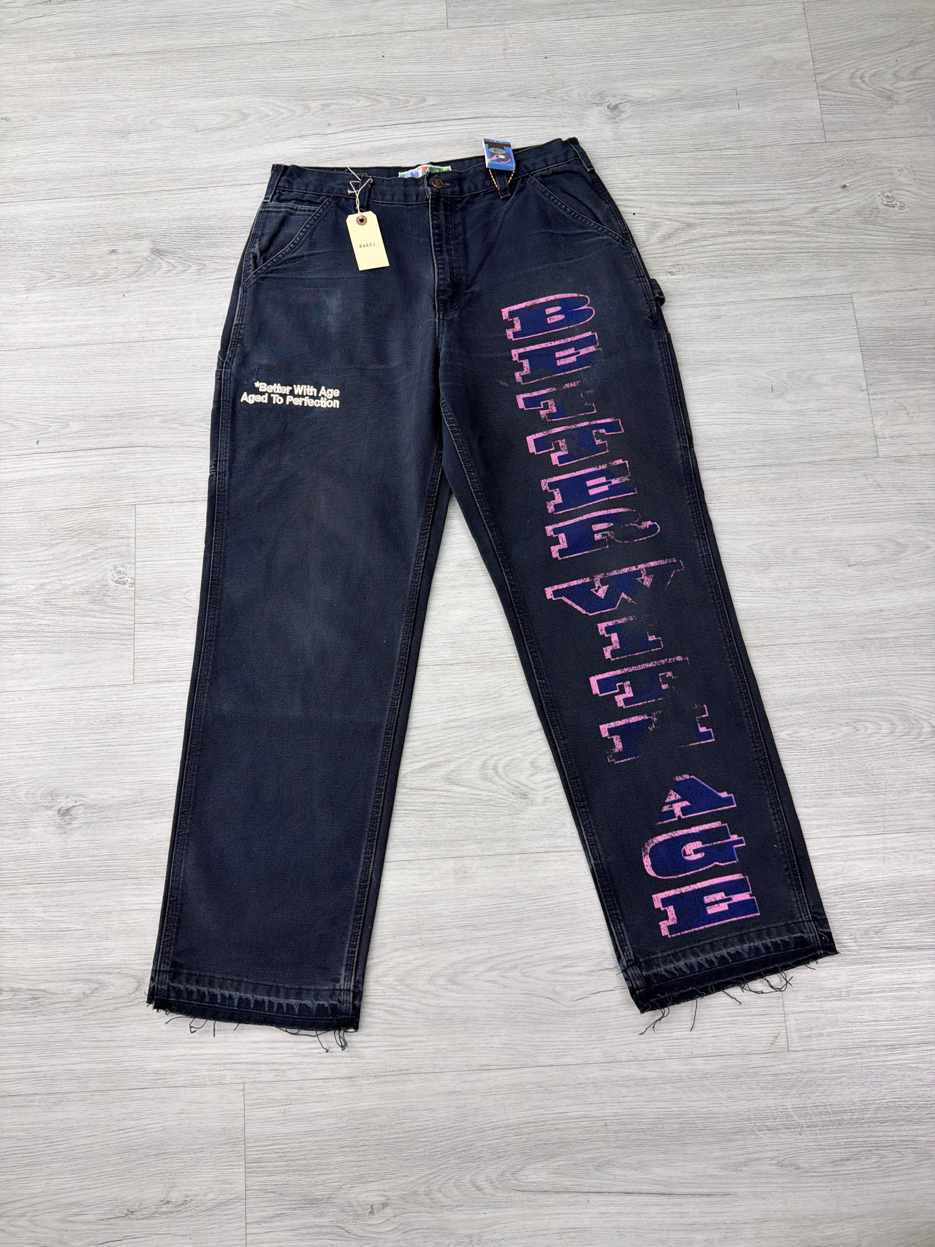 Better with Age Blue/Pink Jeans