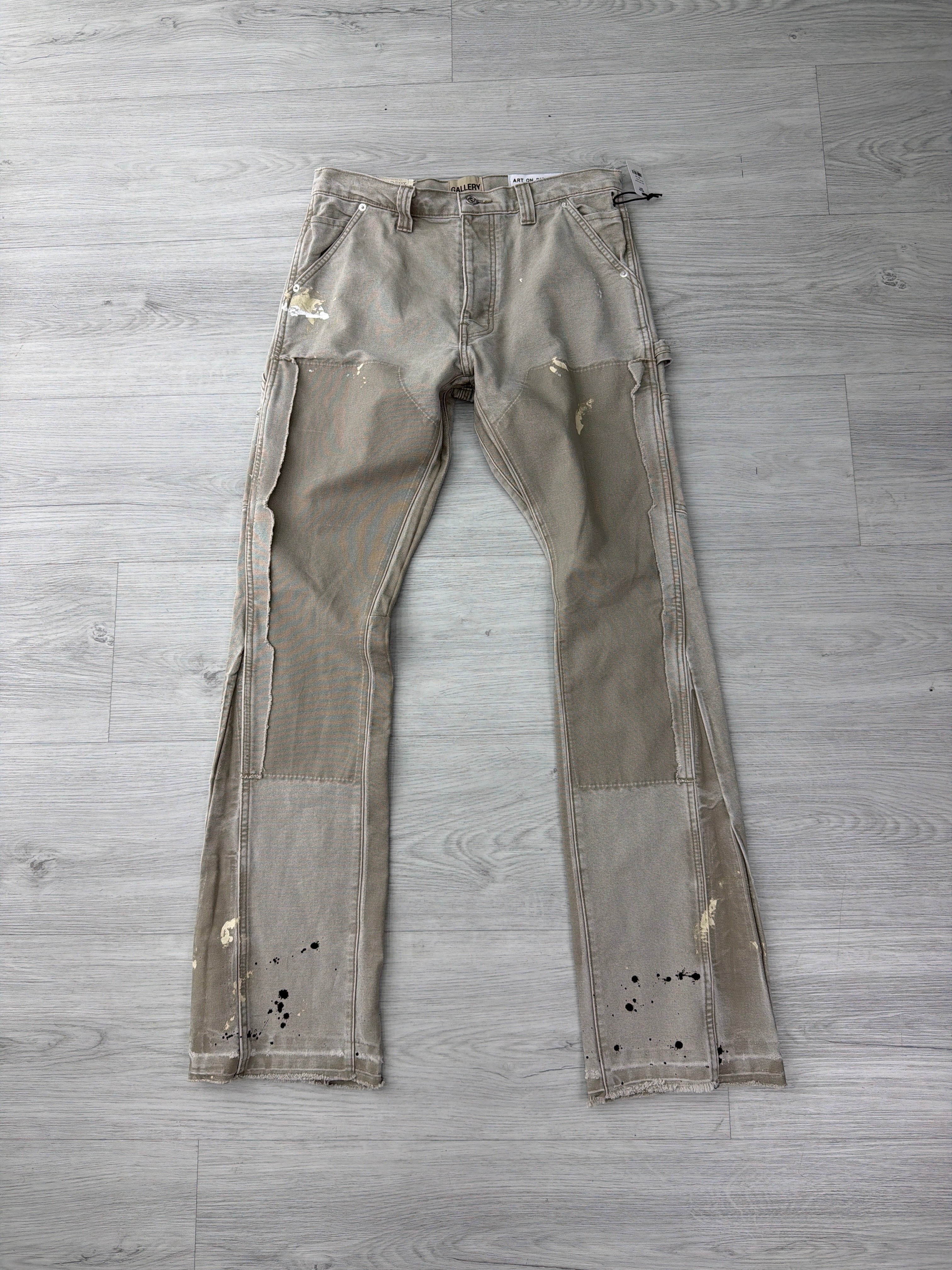Gallery Dept. 'Carpenter Paint Splatter' Cement Jeans