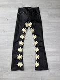 Lost shadows black and bone wax jeans