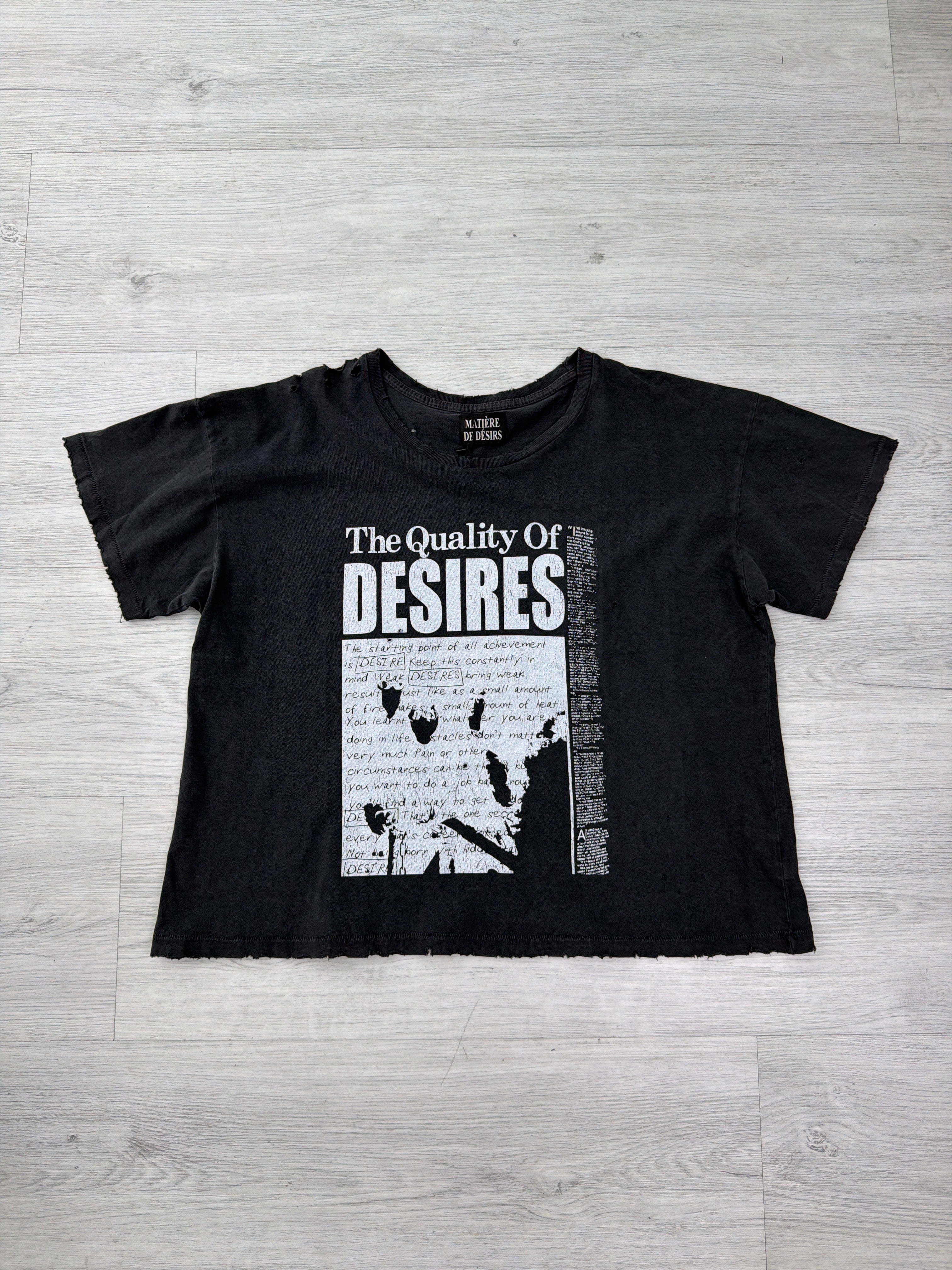 Matieres de desires quality of desires black tee