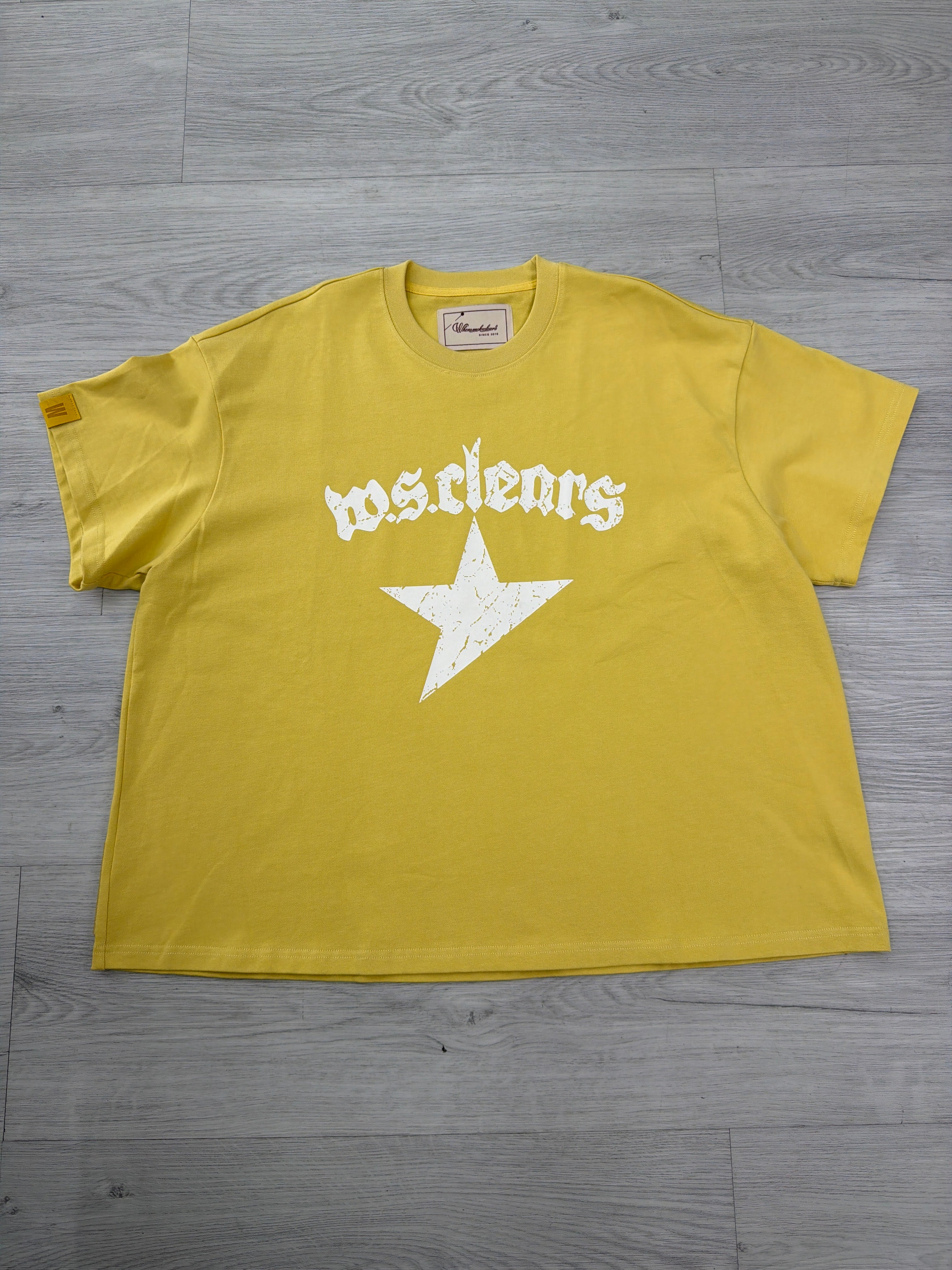 When smoke Clears Yellow star Tee