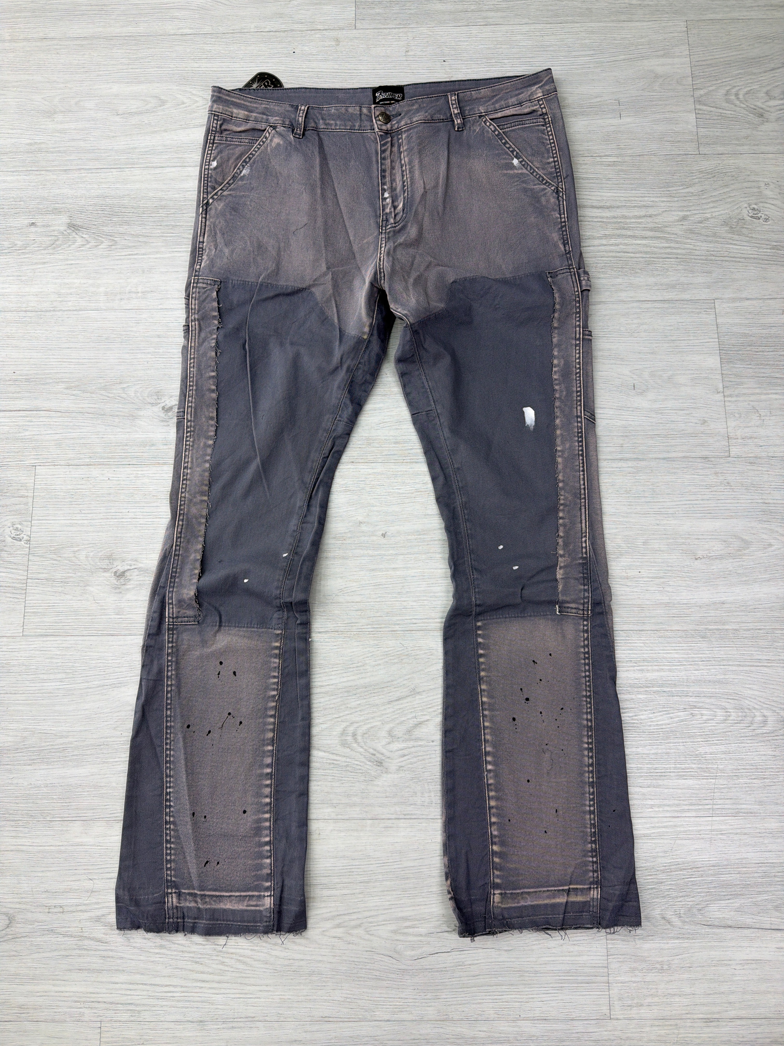 Triple Seven Gray Flare Denim