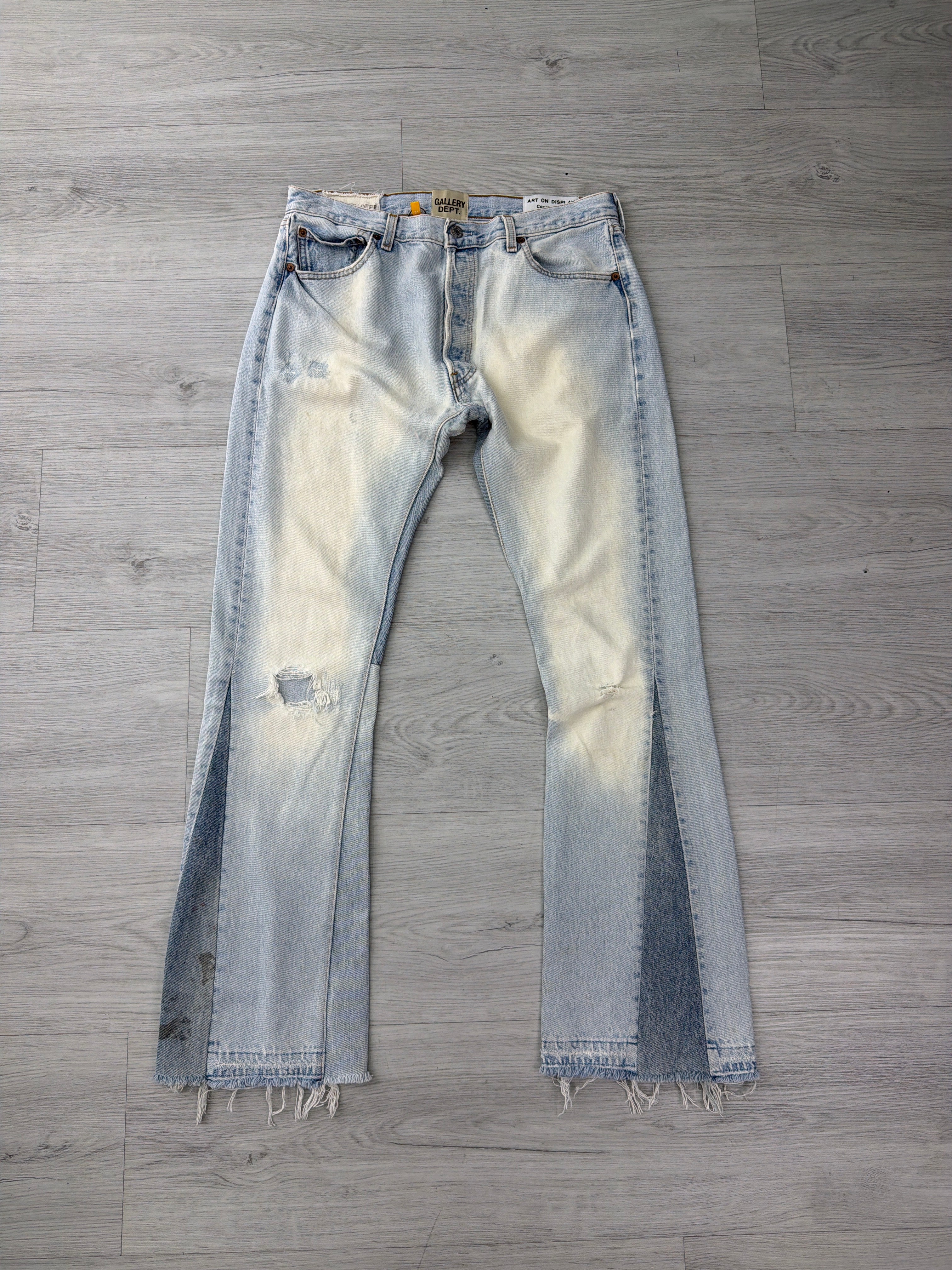 Gallery Dept Frayed Flare Blue jeans