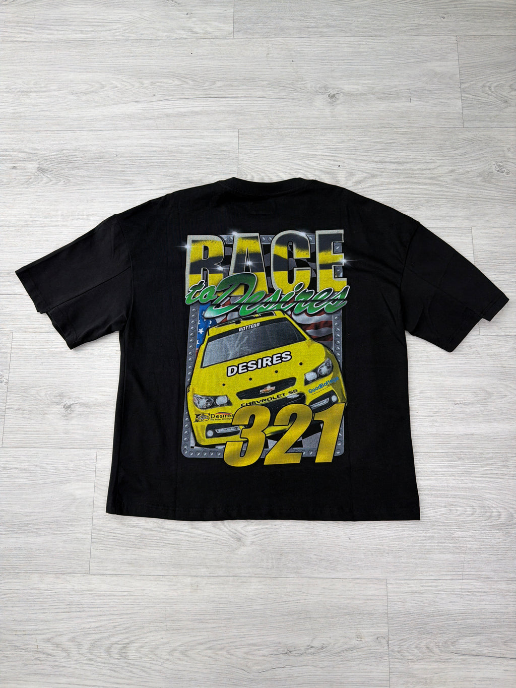 Bottega Desires Racer Black tee