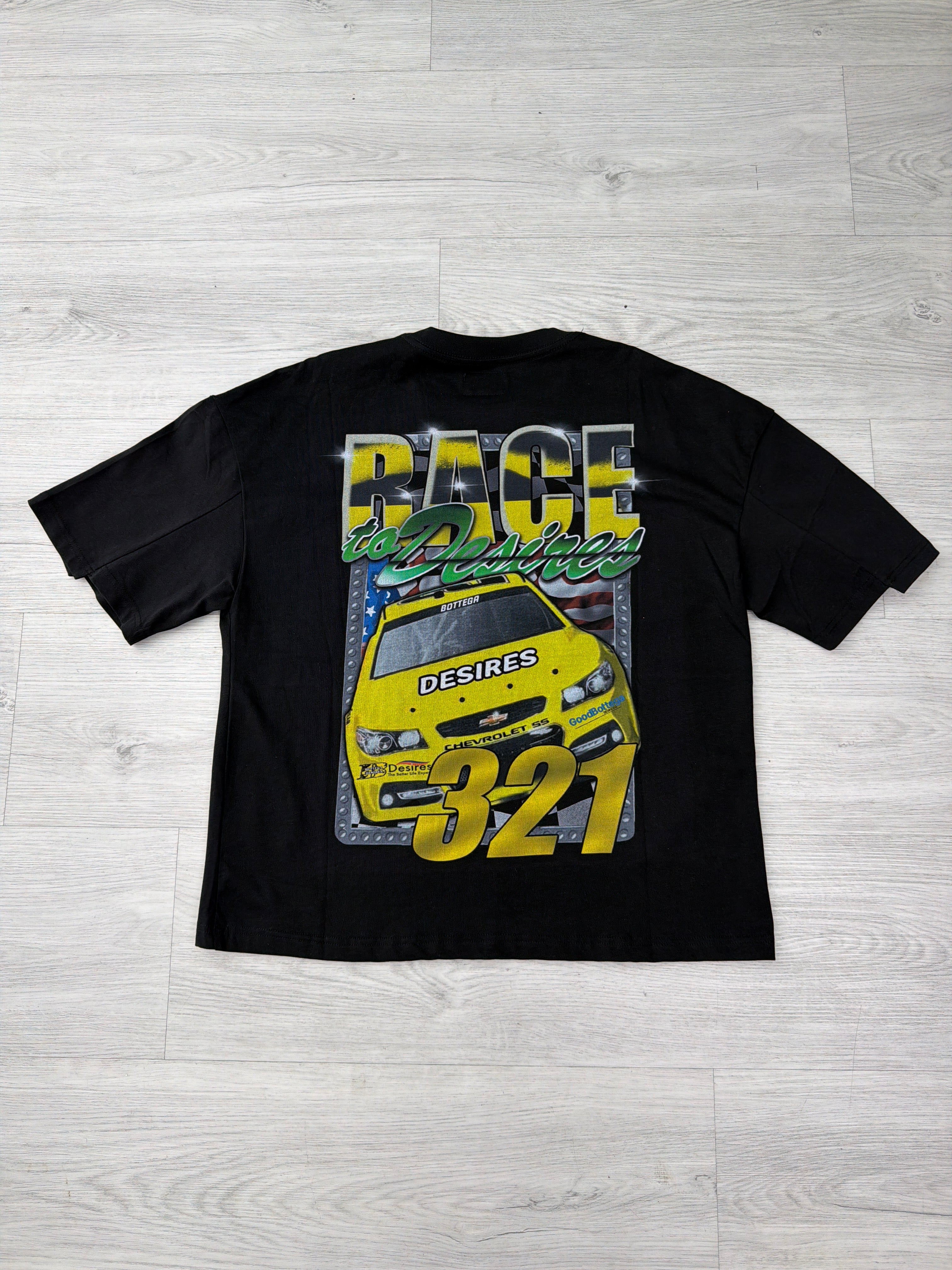 Bottega Desires Racer Black tee