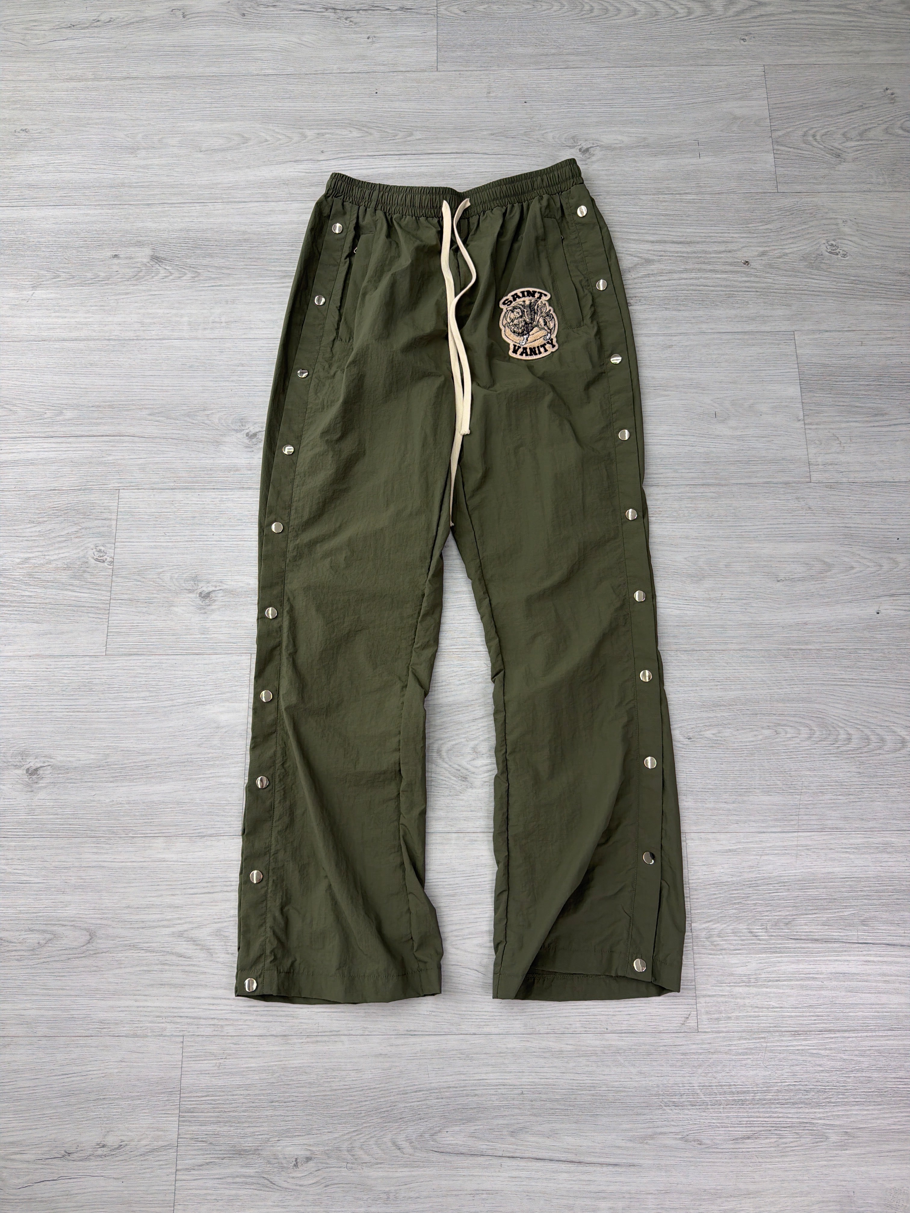 Saint vanity army green track pants