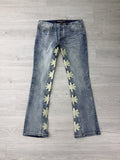 Lost shadows Blue White Jeans