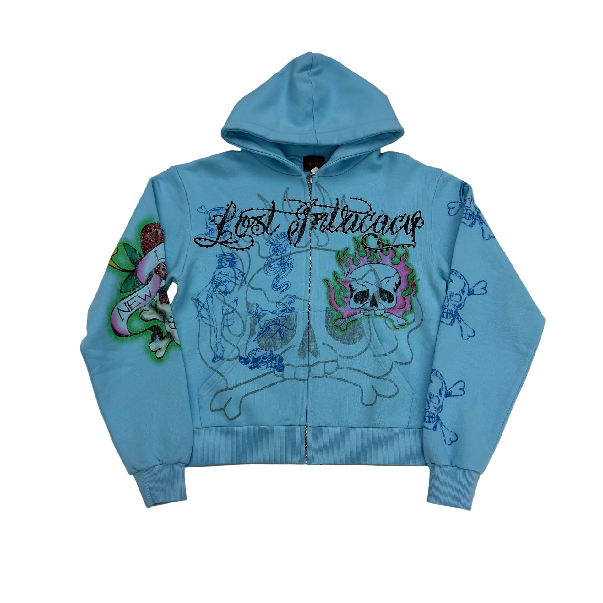 Lost ed hardy blue jacket