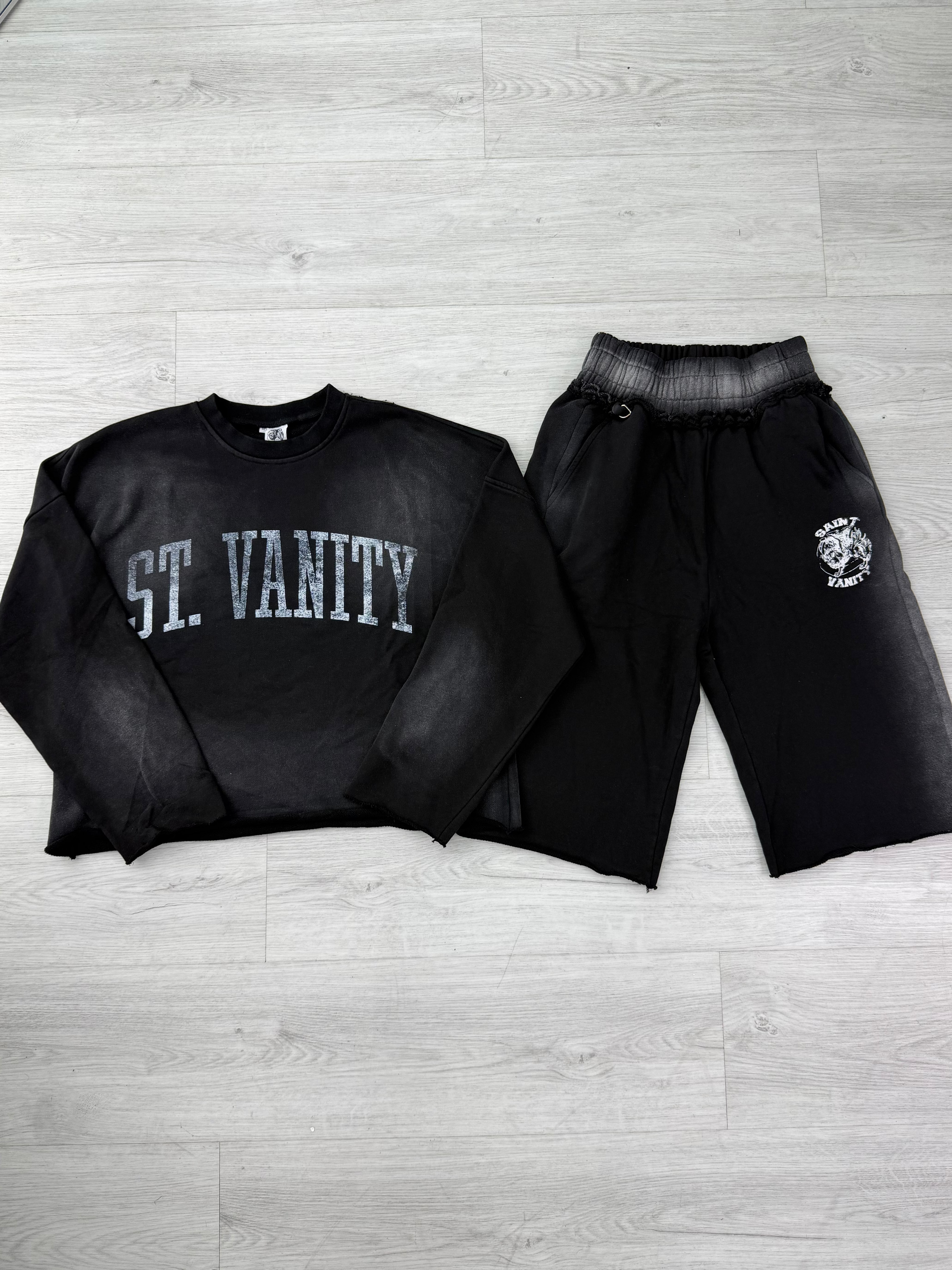 Saint Vanity Black & Grey Crewneck