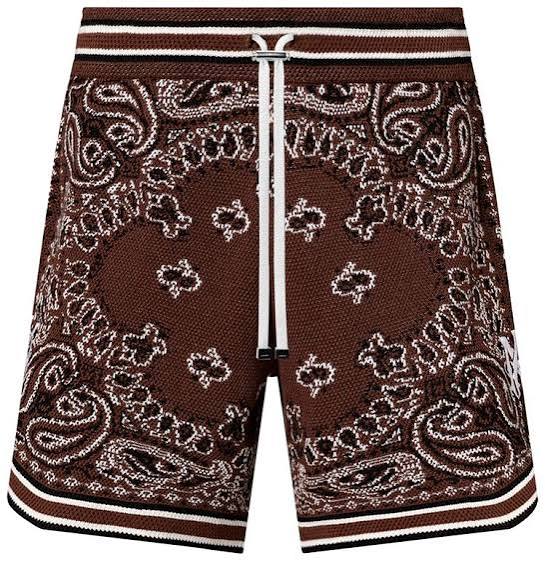 Amiri Bandana Ball short Brown/ Black