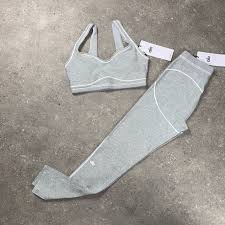 Alo bra and leggings set Grey