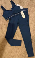 Alo bra and leggings set navy Blue