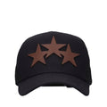 3 Star Trucker Hat Brown