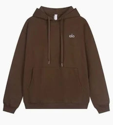 Alo brown pull over hoodie